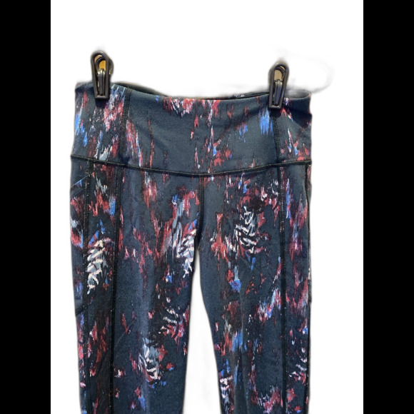 Knockout by Victoria Secret Sport Leggings Sz Small Black Purple Pink Pockets - Picture 2 of 10